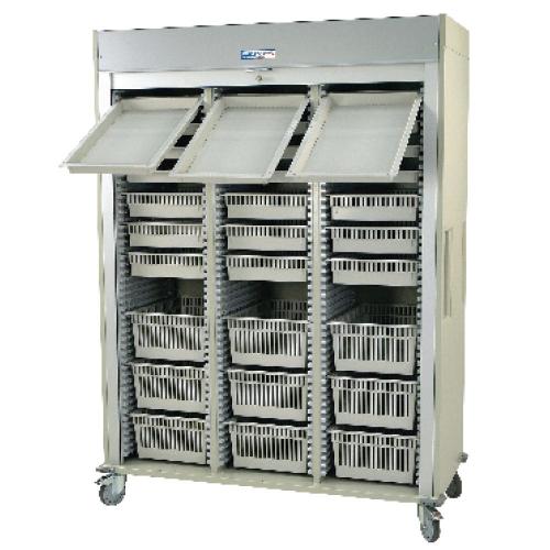 Triple Column Medical Storage Cart